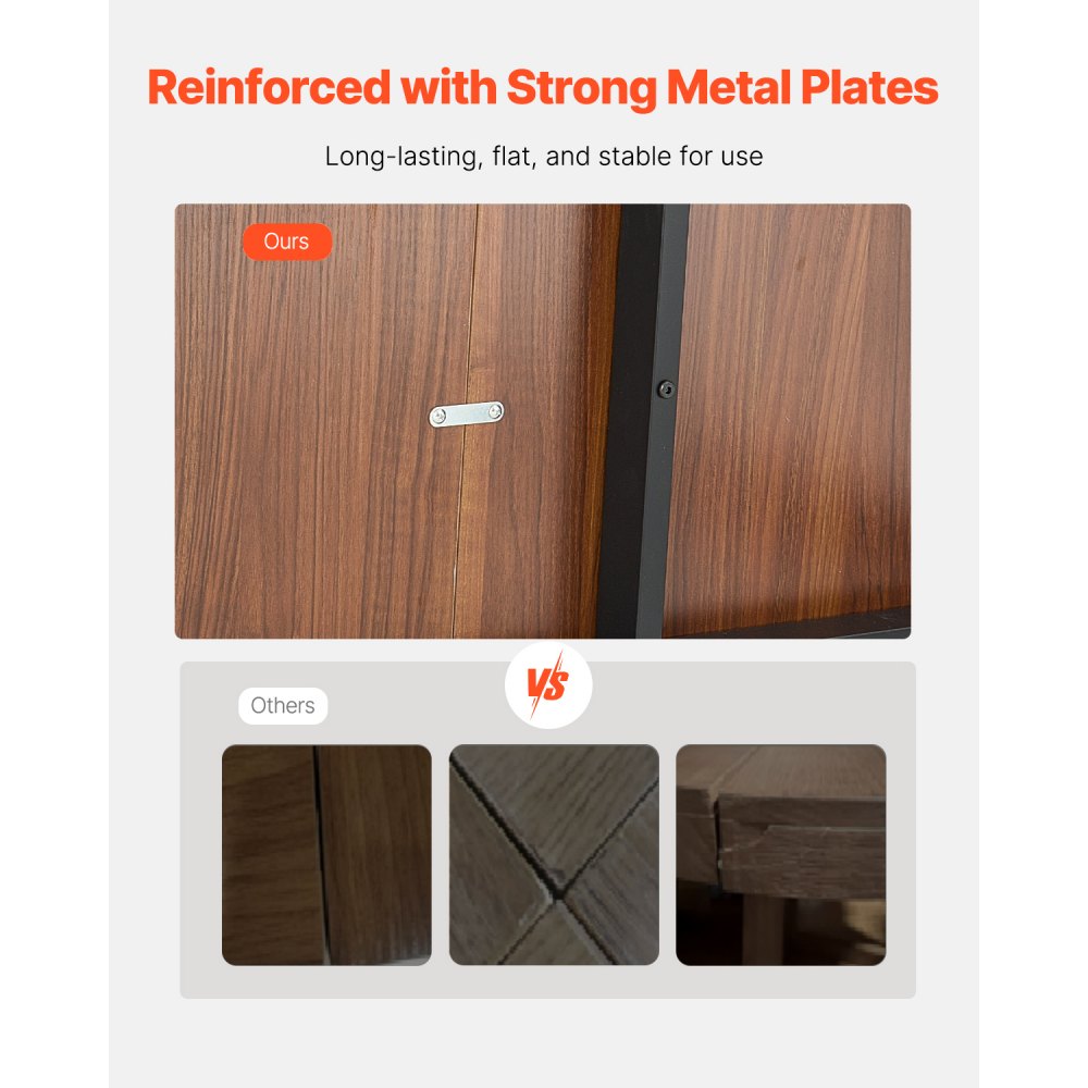 SR245385 - 71in MDF Dining Table for 6-8, Elegant & Space-Saving