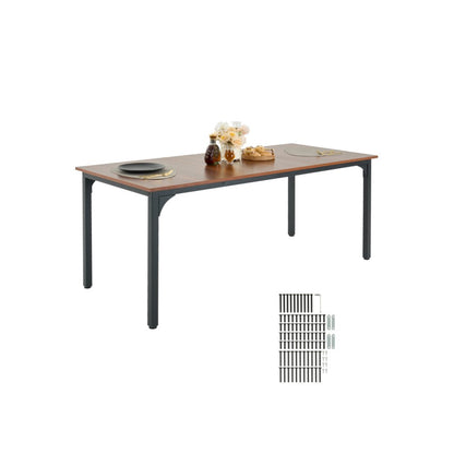 SR245385 - 71in MDF Dining Table for 6-8, Elegant & Space-Saving