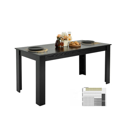 SR245370 - Durable 63in MDF Dining Table for 4-6, Elegant & Functional