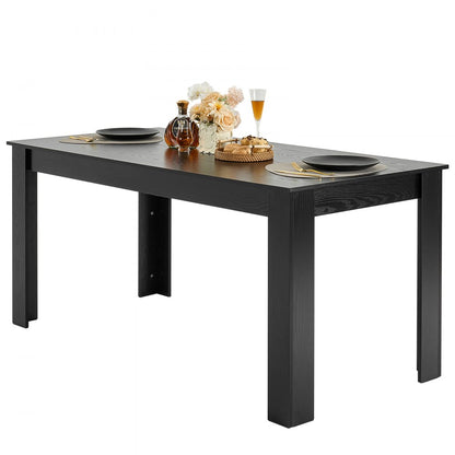 SR245370 - Durable 63in MDF Dining Table for 4-6, Elegant & Functional
