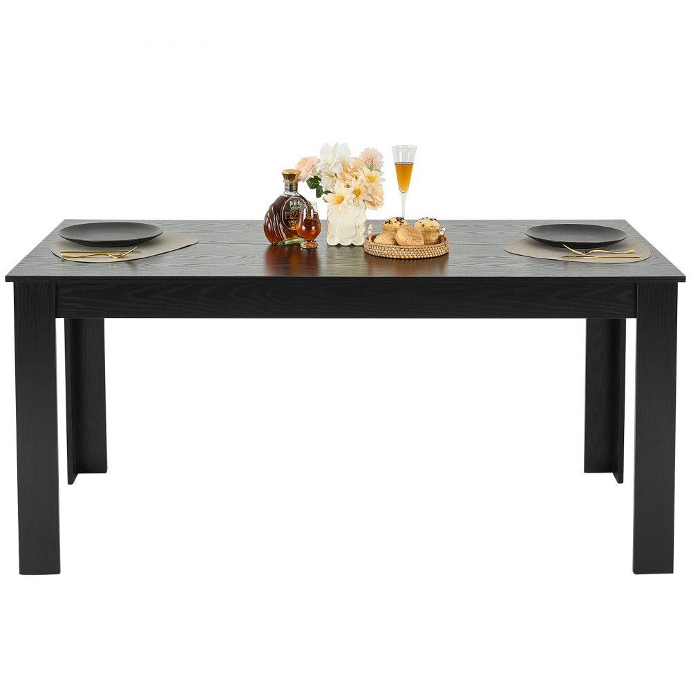 SR245370 - Durable 63in MDF Dining Table for 4-6, Elegant & Functional