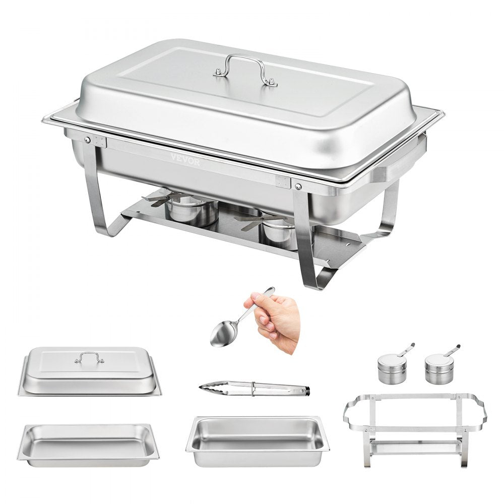 DT-C1016 - 8 Qt Stainless Steel Chafing Dish Set for Events