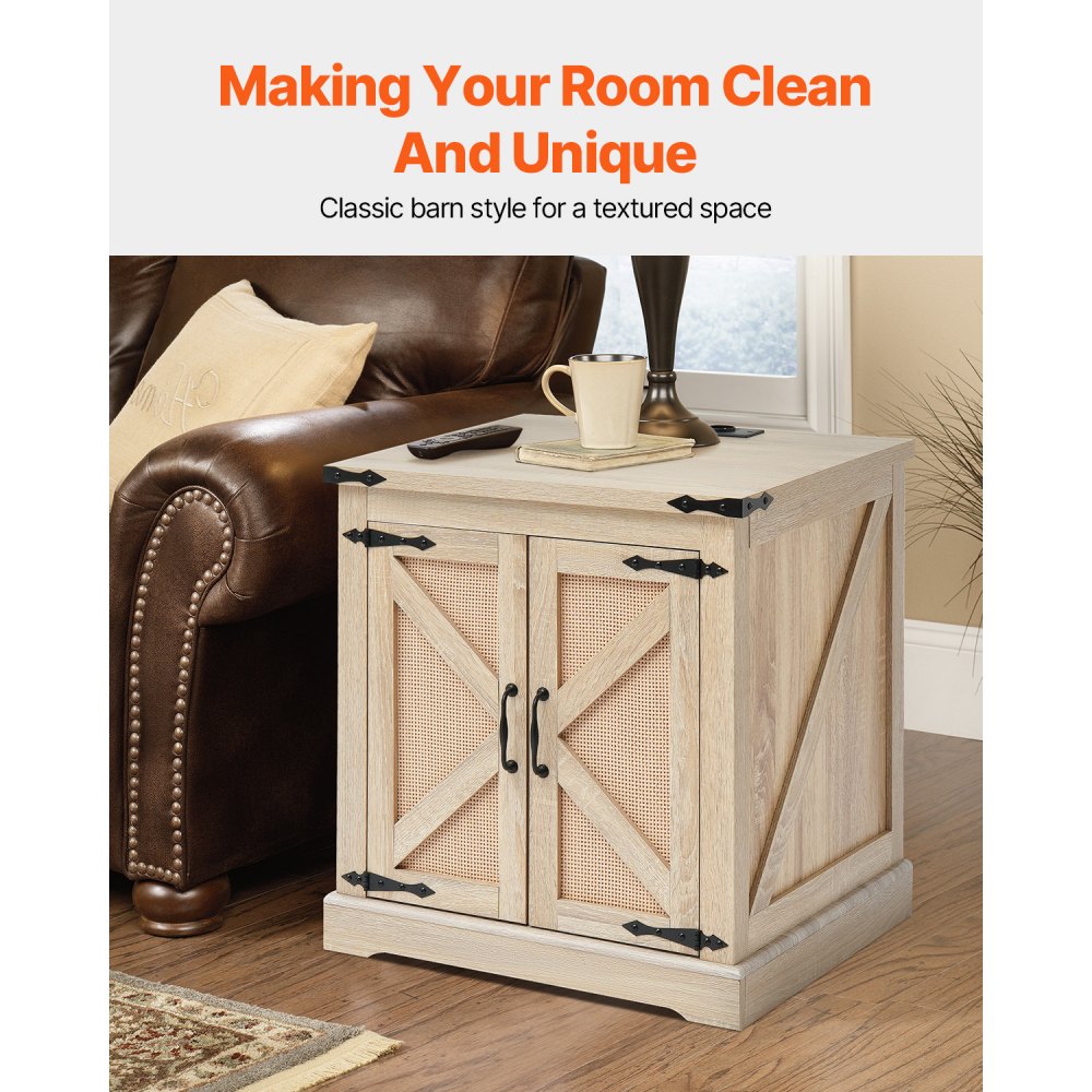 HYBZ-CXBT-009 - Rustic Rattan Lift-Top Coffee Table with Power Ports