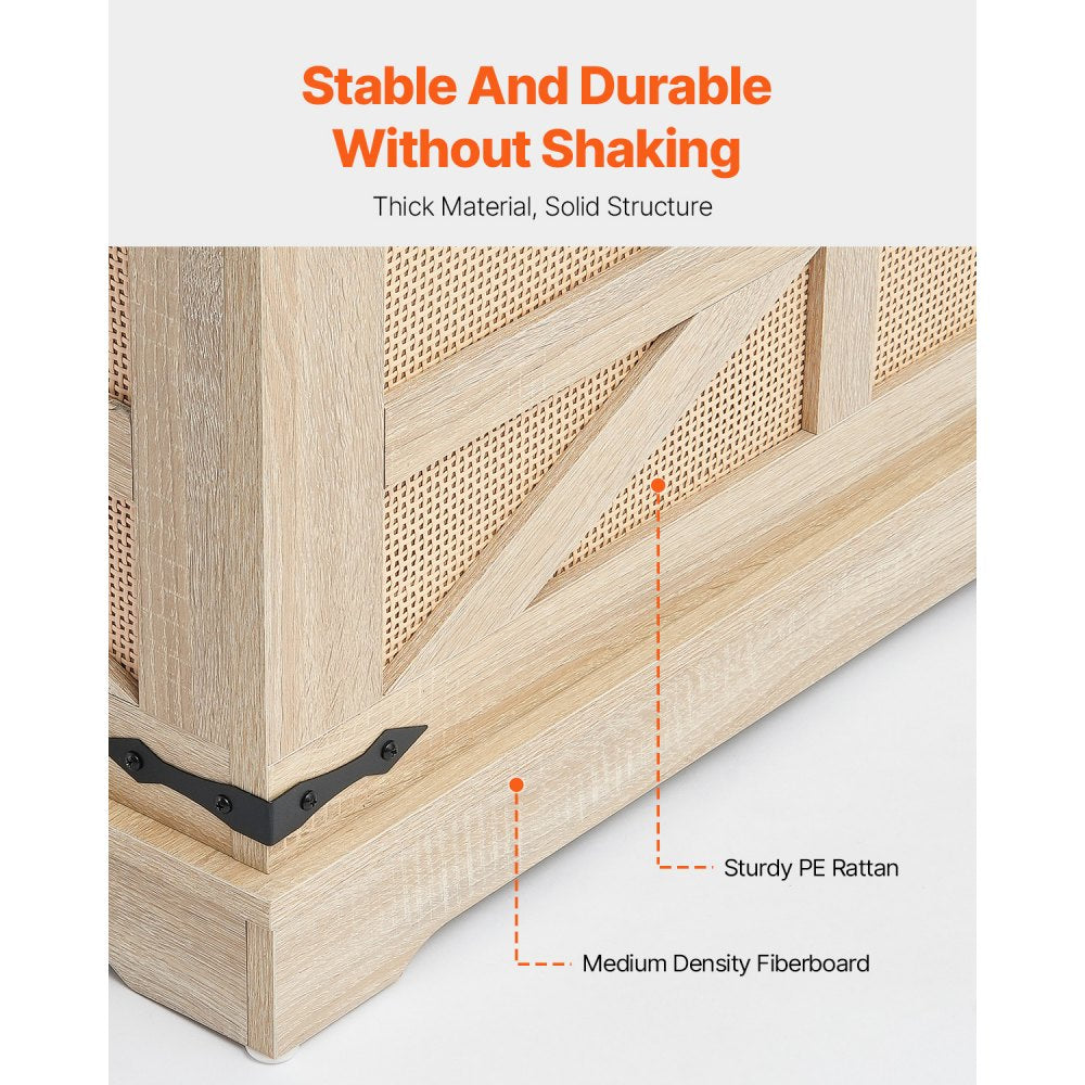 HYCT-MZBT-008 - Modern Dual Lift-Top Rattan Coffee Table with Storage