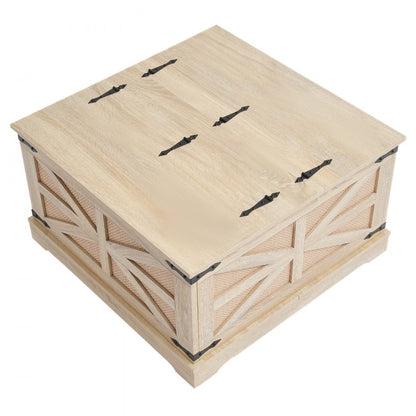 HYCT-MZBT-008 - Modern Dual Lift-Top Rattan Coffee Table with Storage