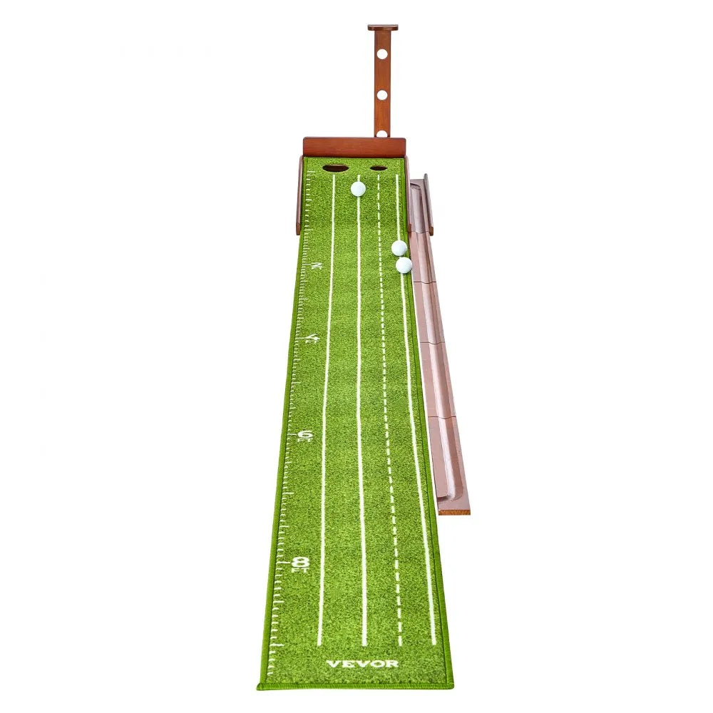 GPLXQ2D30300 - Indoor Golf Putting Mat with Ball Return & Non-Slip Base