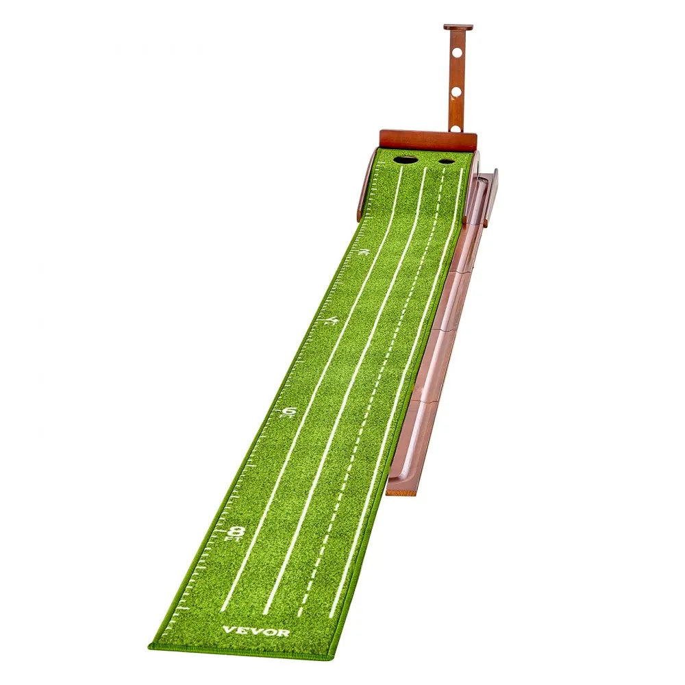 GPLXQ2D30300 - Indoor Golf Putting Mat with Ball Return & Non-Slip Base