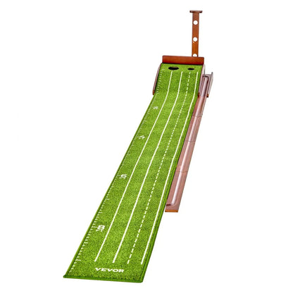 GPLXQ2D30300 - Indoor Golf Putting Mat with Ball Return & Non-Slip Base