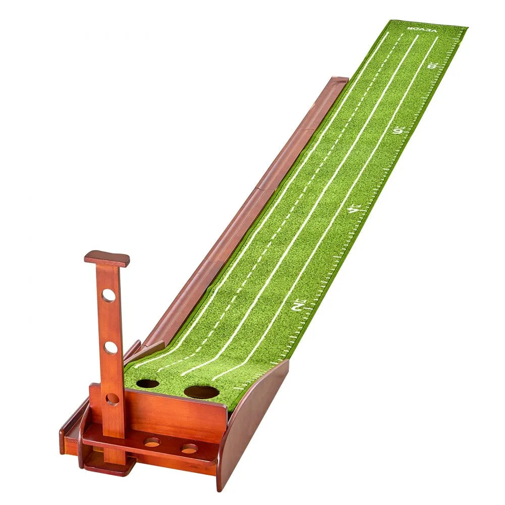 GPLXQ2D30300 - Indoor Golf Putting Mat with Ball Return & Non-Slip Base