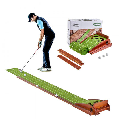 GPLXQ5D30300 - Indoor Golf Putting Mat with Automatic Ball Return System