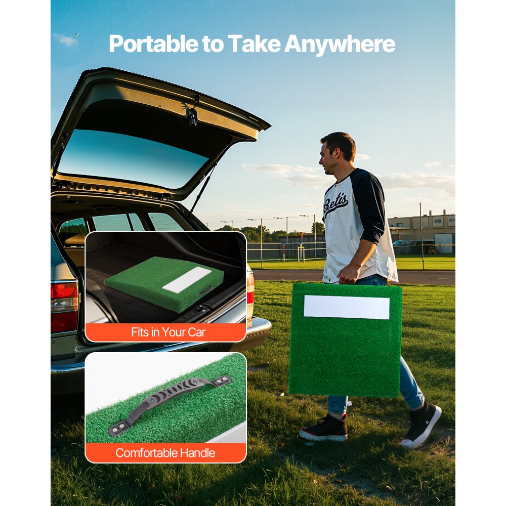 PGK-TU1 - Portable Pitching Mound with 10mm Turf for All Surfaces
