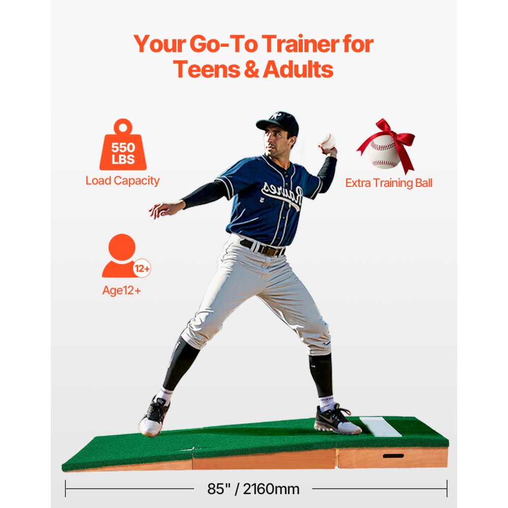 PGK-TU2 Portable Pitching Mound with 10mm Turf for Training Performance