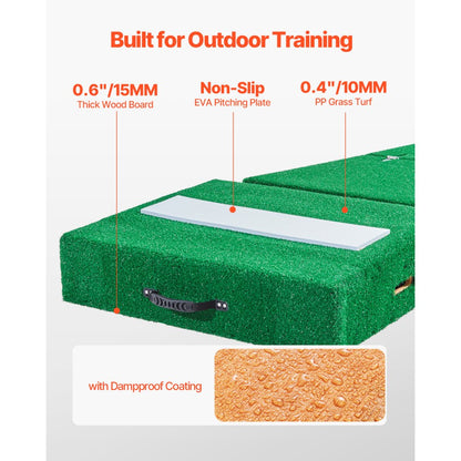 PGK-TU3 - Portable Pitching Mound for Backyard Baseball & Softball Training