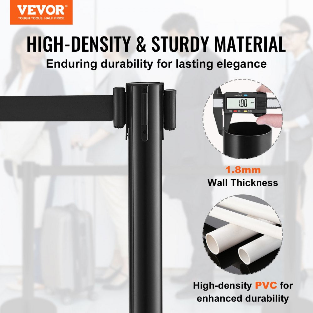SL2MHGHD-2 - 6.5FT VEVOR Stanchion with Retractable Belt for Crowd Control
