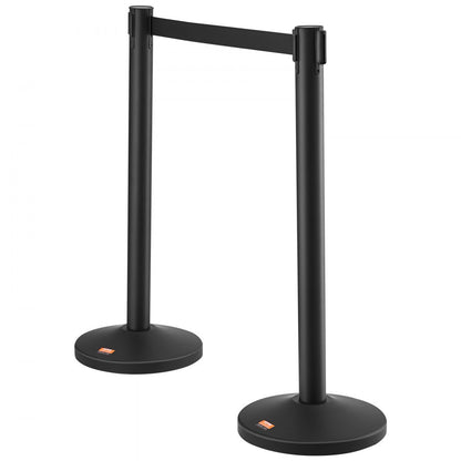 2MIHGHDTC-6 - Durable VEVOR Stanchion with 3 x 6.5FT Retractable Belts
