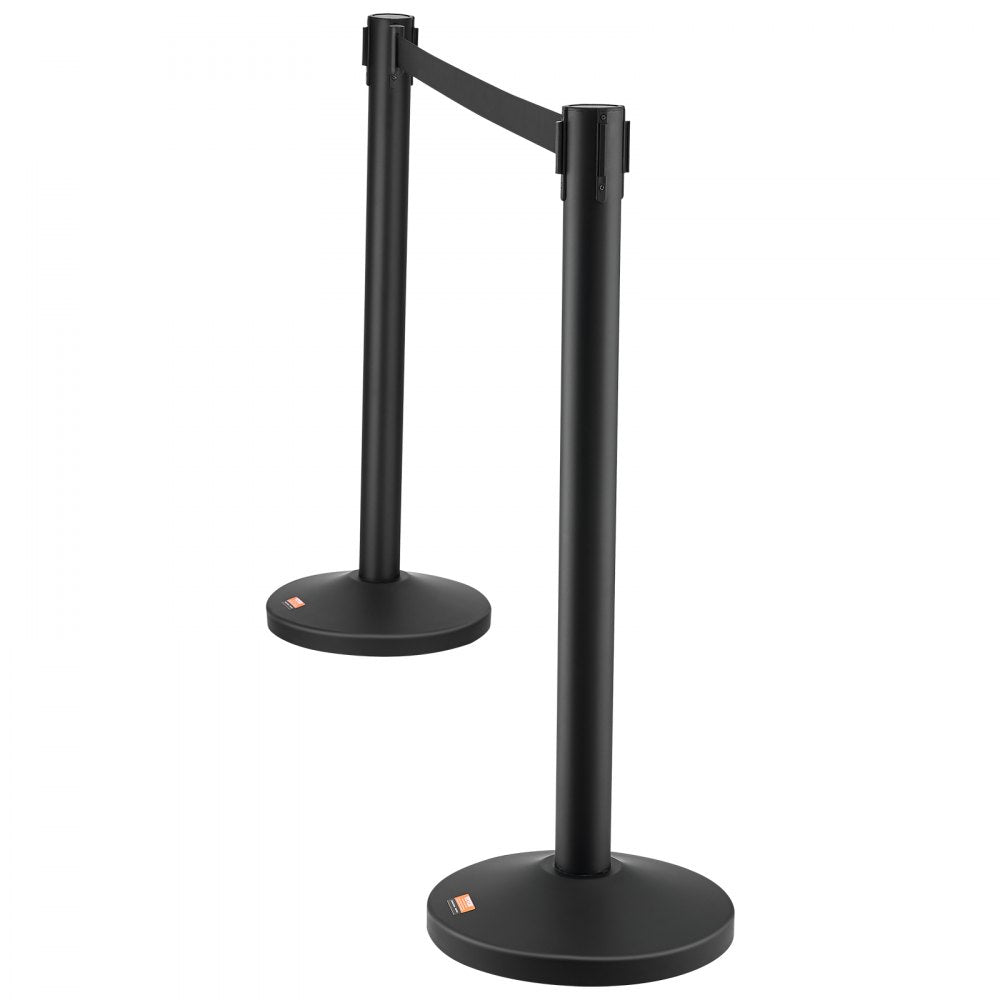 2MIHGHDTC-6 - Durable VEVOR Stanchion with 3 x 6.5FT Retractable Belts
