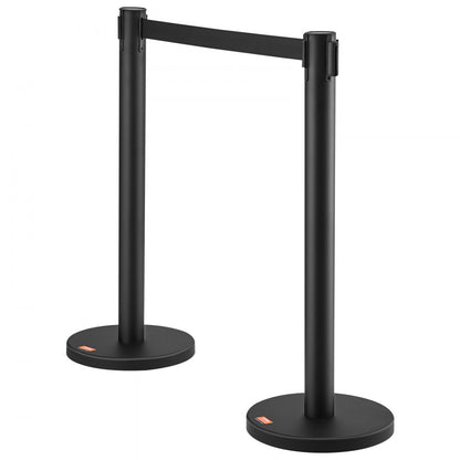 2MIHGHDJD-2 - VEVOR 6.5ft Retractable Stanchions for Effective Crowd Control