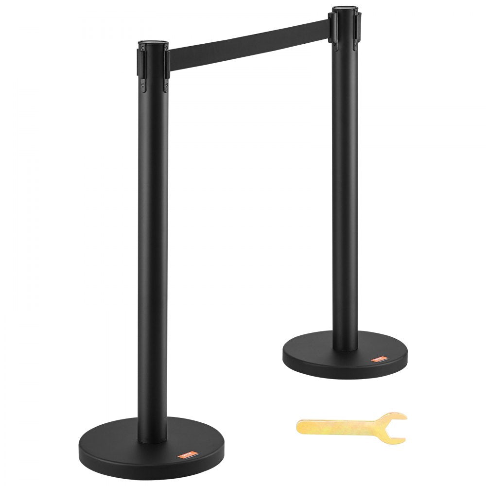 2MIHGHDJD-2 - VEVOR 6.5ft Retractable Stanchions for Effective Crowd Control