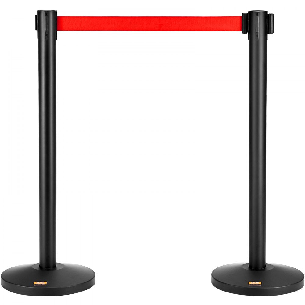 3.5MIHGREDD350BXG-2 - Durable Crowd Control Stanchions with 11FT Retractable Belt