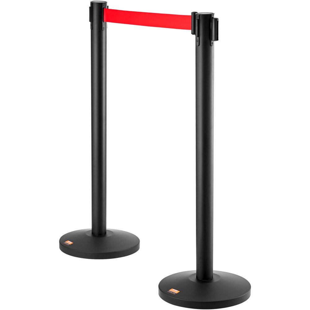 3.5MIHGREDD350BXG-2 - Durable Crowd Control Stanchions with 11FT Retractable Belt