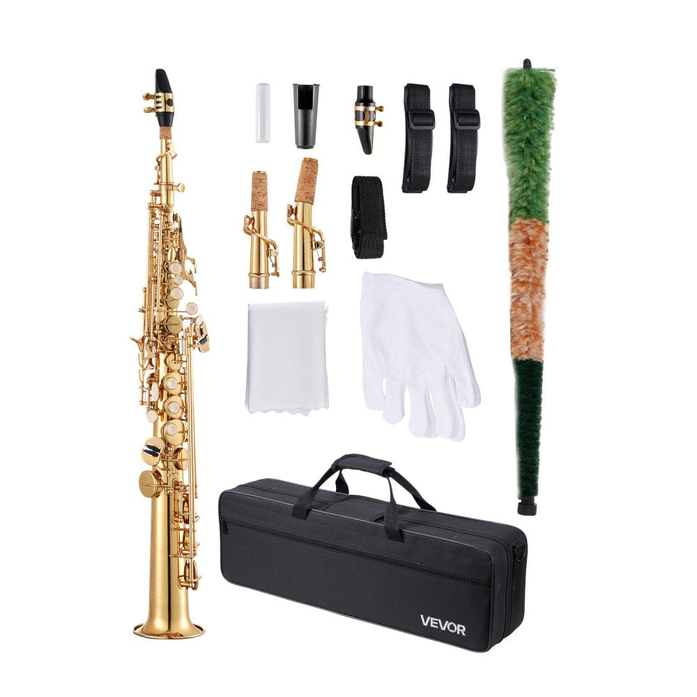 JASS－301 - B Flat Soprano Saxophone Kit with Case & Straps