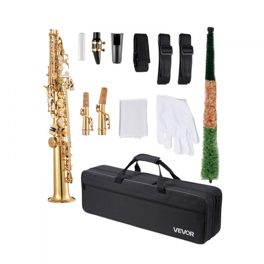 JASS－301 - B Flat Soprano Saxophone Kit with Case & Straps