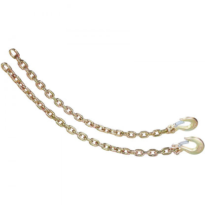 10mmX0.87m - G80 Heavy-Duty Tow Chain with 3/8" Hook for Safe Recovery