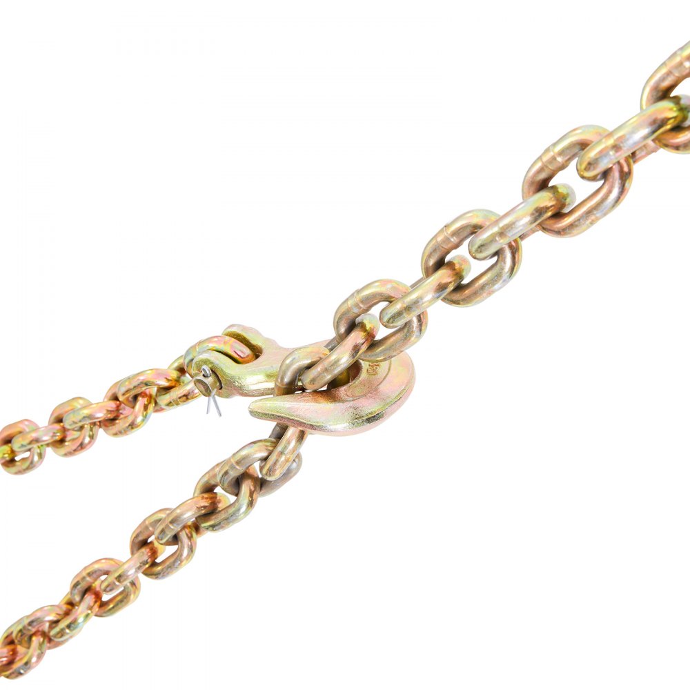 010201866649 - Heavy-Duty 3/8'' x 20' G80 Tow Chain for Secure Transport
