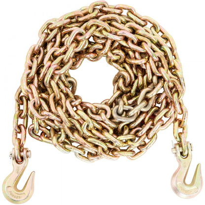 010201866649 - Heavy-Duty 3/8'' x 20' G80 Tow Chain for Secure Transport