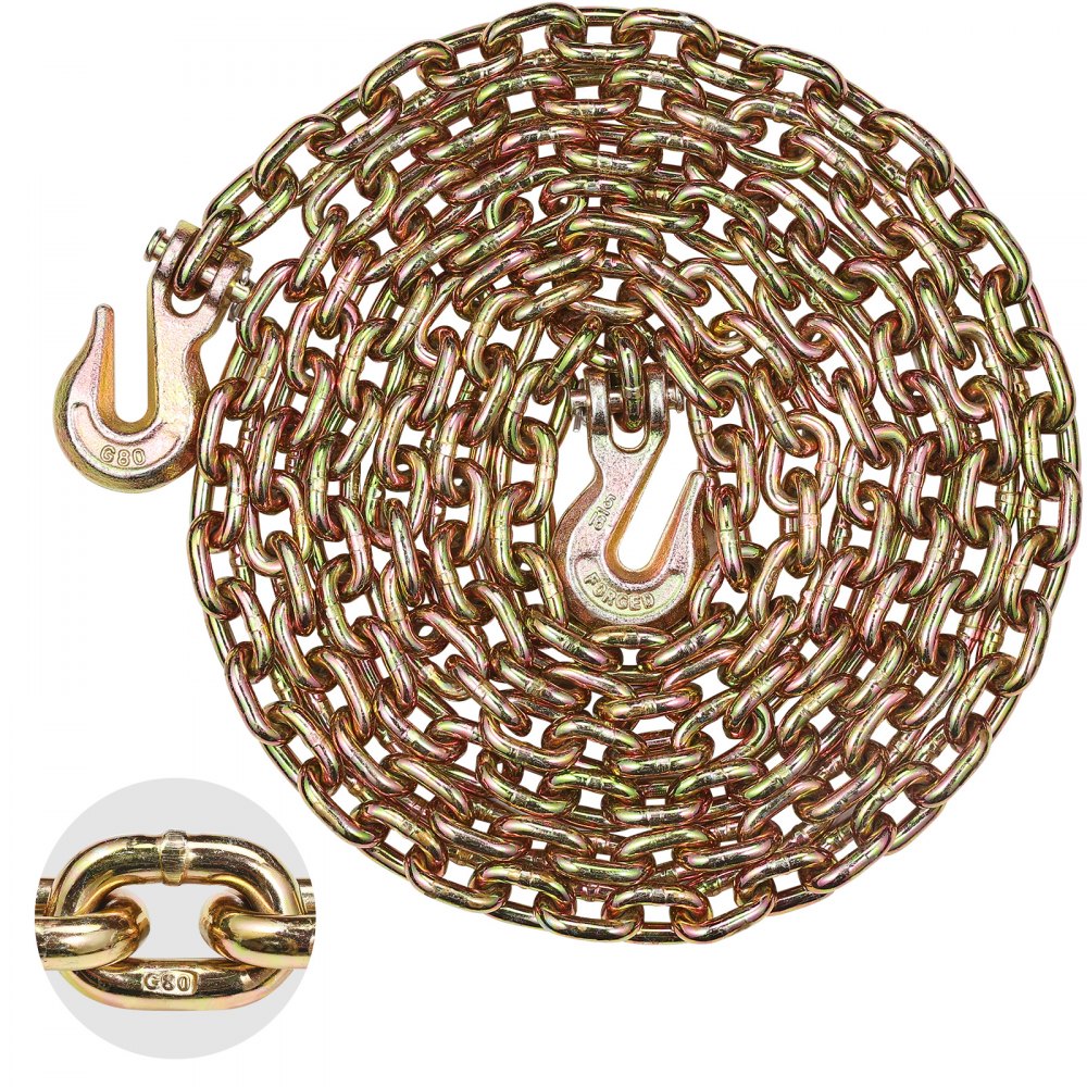 8mmX4.2m - Heavy-Duty G80 Binder Chain with Alloy Steel Hooks