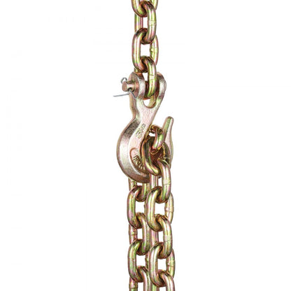 8mmX3m-2 - Heavy Duty G80 Chain with Hooks for Secure Cargo Tie-Down