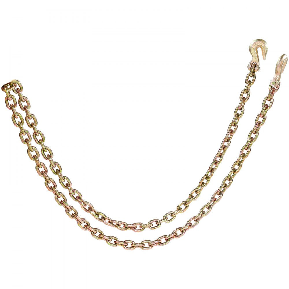8mmX3m-2 - Heavy Duty G80 Chain with Hooks for Secure Cargo Tie-Down