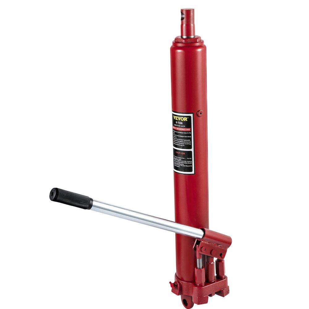 VV-CGQJD-HOSJ-8T - 8-Ton Long Ram Hydraulic Jack, 26"-45.7" Lift Range