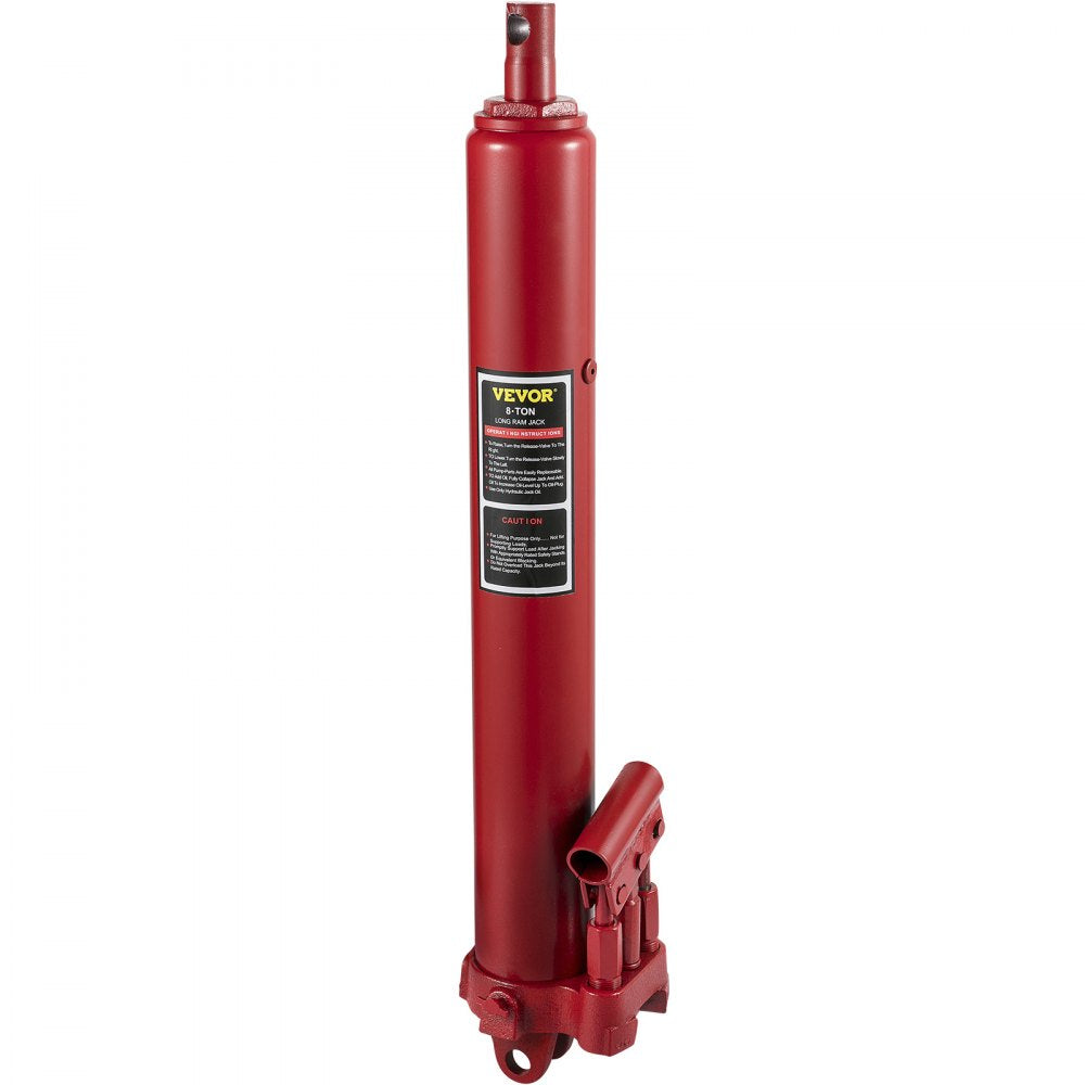 VV-CGQJD-HOSJ-8T - 8-Ton Long Ram Hydraulic Jack, 26"-45.7" Lift Range