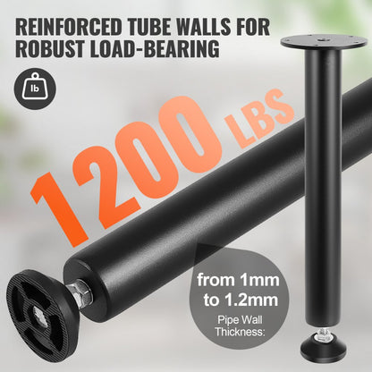 T10570-16 - Heavy-Duty 16-Inch Adjustable Desk Legs for Standing Desks