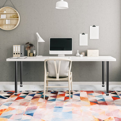 T10570-28 - Heavy-Duty 28" Black Adjustable Desk Legs, 1200 lb Capacity