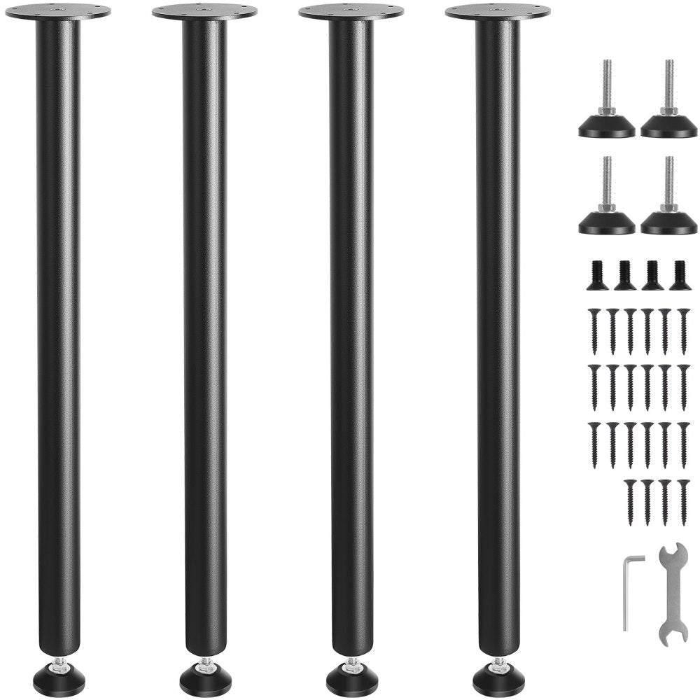 T10570-30 - Heavy-Duty 30" Steel Desk Legs for Robust Support