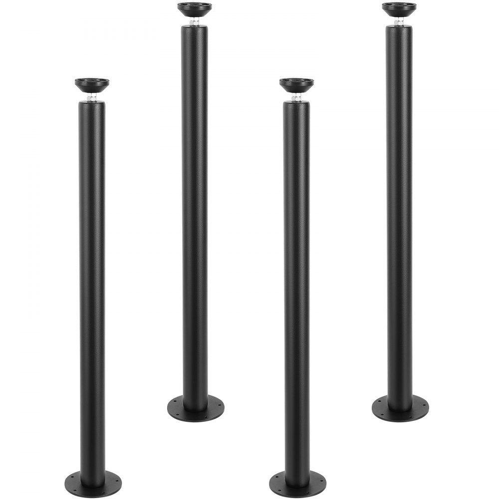 T10570-30 - Heavy-Duty 30" Steel Desk Legs for Robust Support