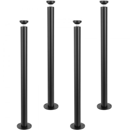 T10570-30 - Heavy-Duty 30" Steel Desk Legs for Robust Support