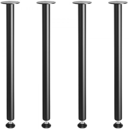 T10570-30 - Heavy-Duty 30" Steel Desk Legs for Robust Support