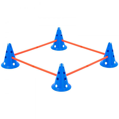 HC-ZAG03 - 6 Cone Dog Agility Kit with Jump Bars and Carry Bag