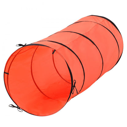 HC-ZAG01 - Lightweight 5-Piece Dog Agility Kit with Hurdles & Tunnel