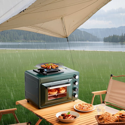 FD998 - 19.29" Portable Gas Oven-Stove Combo for Outdoor Cooking
