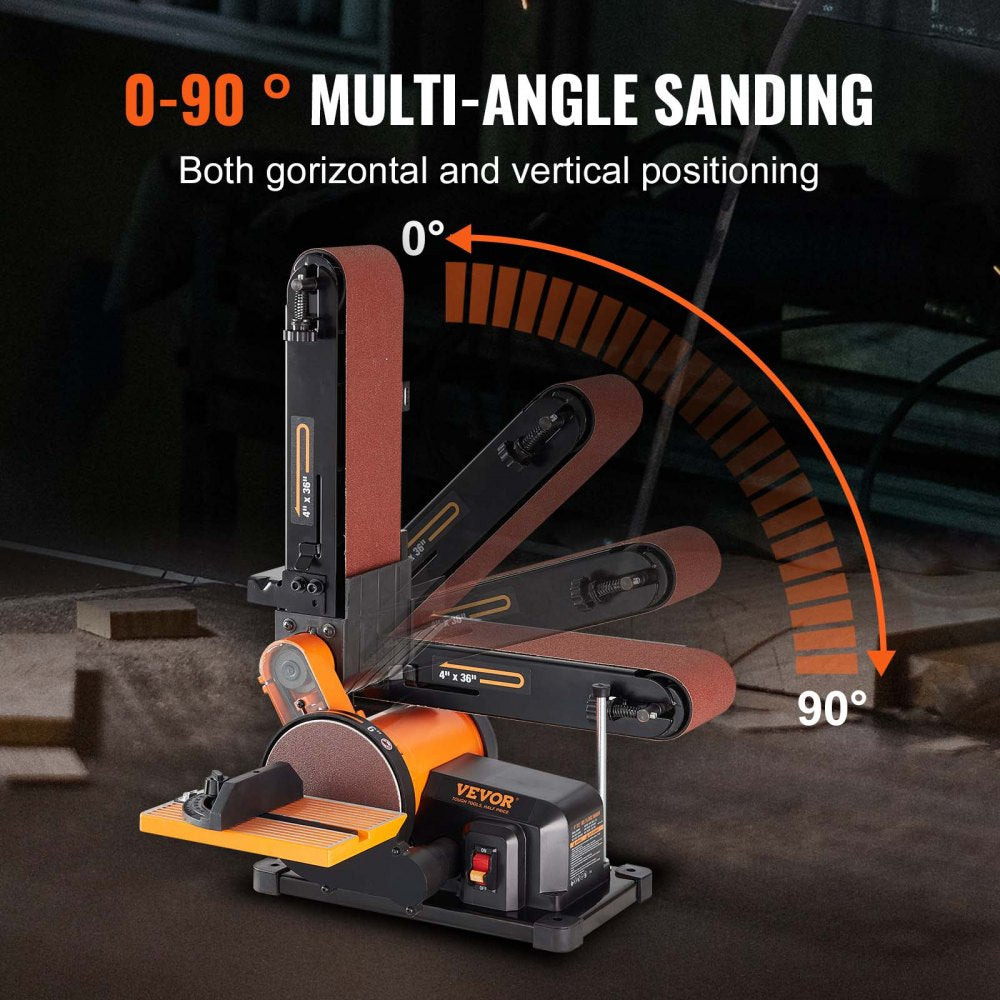 BD4602 - Versatile 6" Disc & 4"x36" Belt Sander Combo for Woodworking