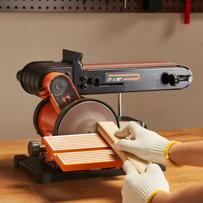 BD4602 - Versatile 6" Disc & 4"x36" Belt Sander Combo for Woodworking