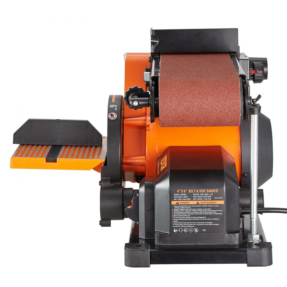 BD4602 - Versatile 6" Disc & 4"x36" Belt Sander Combo for Woodworking