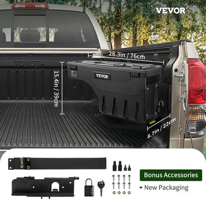 010992084522 - 6.6 Gallon Lockable Toolbox for Tundra, Durable ABs Material