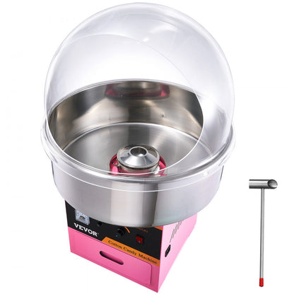MHTJJPZY01 - High-Yield Stainless Steel Cotton Candy Maker, 6 Cones/Min