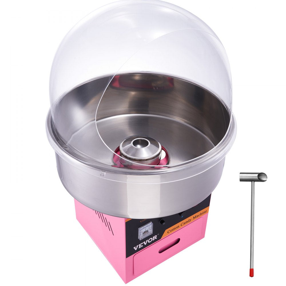 MHTJJPZY01 - High-Yield Stainless Steel Cotton Candy Maker, 6 Cones/Min