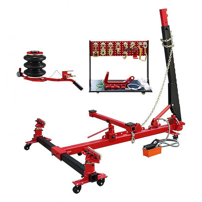JT-19 - 6-Ton Hydraulic Frame Straightener with Adjustable Column and 3m Chain